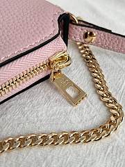 Okify Valentino Vlogo Signature Bag In Light Pink Calfskin 21.5x13x3cm - 5