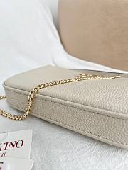 Okify Valentino Vlogo Signature Bag In White Calfskin 21.5x13x3cm - 4