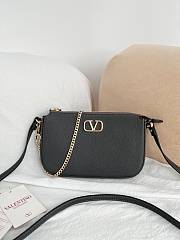 Okify Valentino Vlogo Signature Bag In Gray Calfskin 21.5x13x3cm - 1