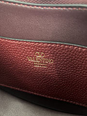 Okify Valentino Mini Rockstud Hobo Bag Red 20x12x4cm - 2