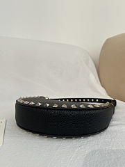 Okify Valentino Mini Rockstud Hobo Bag Black 20x12x4cm - 5