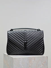 Okify YSL Quilted College Bag Black 32x20x8.5cm  - 1