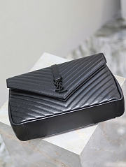 Okify YSL Quilted College Bag Black 32x20x8.5cm  - 5