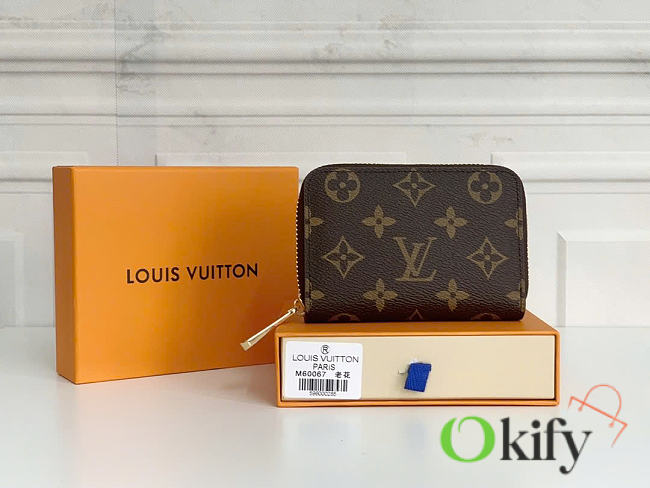 Okify Louis Vuitton Brown Zippy Wallet 11x8cm 3152 - 1