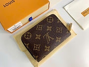 Okify Louis Vuitton Brown Zippy Wallet 11x8cm 3152 - 2
