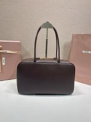 Okify MiuMiu Beau Bag Dark Brown 34x23x10cm - 6