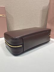 Okify MiuMiu Beau Bag Dark Brown 34x23x10cm - 5