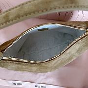 Okify MiuMiu Brown Suede Pouch 19x14x10cm 5NE841 - 3