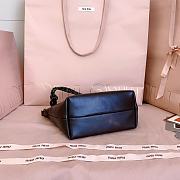 Okify MiuMiu Dark Brown Nappa Leather Pouch With Colorful Strap 19x14x10cm 5NE841 - 2