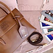 Okify MiuMiu Solitaire Bag Brown 25x17x10.5cm 5BA303 - 5