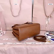 Okify MiuMiu Solitaire Bag Brown 25x17x10.5cm 5BA303 - 4