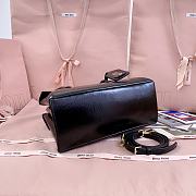 Okify MiuMiu Solitaire Bag Black 28x19.5x11cm 5BA302 - 3