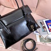 Okify MiuMiu Solitaire Bag Black 28x19.5x11cm 5BA302 - 6
