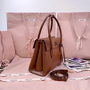 Okify MiuMiu Solitaire Bag Brown 28x19.5x11cm 5BA302 - 6