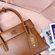Okify MiuMiu Solitaire Bag Brown 28x19.5x11cm 5BA302 - 2