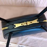 Okify MiuMiu Beau Small Leather Bag Black 5BB192 23x11.5x10cm - 6