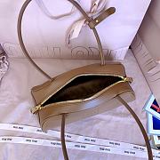 Okify MiuMiu Beau Medium Leather Bag Brown 5BB193 30x13.5x13cm - 2