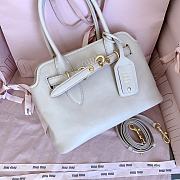 Okify MiuMiu Adventure Bag Cream White 5BA292 30x22x10 cm. - 3