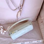 Okify MiuMiu Cream White Nappa Leather Pouch 5NE851 22x9x9cm - 4
