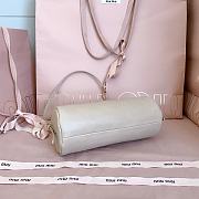 Okify MiuMiu Cream White Nappa Leather Pouch 5NE851 22x9x9cm - 3