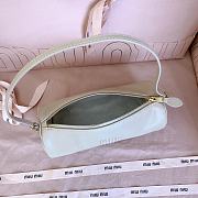 Okify MiuMiu Cream White Nappa Leather Pouch 5NE851 22x9x9cm - 2
