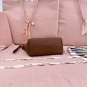Okify MiuMiu Brown Nappa Leather Pouch 19x14x10cm 5NE841 - 5