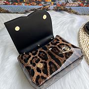 Okify Dolce & Gabbana DG Logo Bag Leopard Patent 17.5x13.5x6.5cm - 5