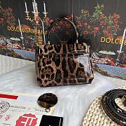 Okify Dolce & Gabbana DG Logo Bag Leopard Patent 17.5x13.5x6.5cm - 2