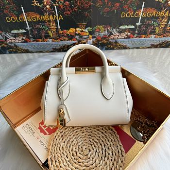 Okify Dolce & Gabbana Mini Marlene Day Bag White 19x13.5x7cm