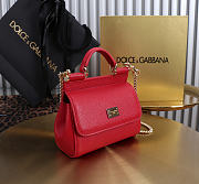Okify Dolce & Gabbana Sicily Bag Red 14x16x6cm - 3