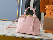 Okify Louis Vuitton Alma BB Bag Pink Patent M50415 25x19x11cm - 1
