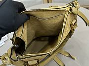 Okify Chloe Marcie Saddle Large Bag Camel Suede 36x28x12cm - 6