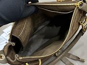 Okify Chloe Marcie Saddle Large Bag Dark Brown Suede 36x28x12cm - 2