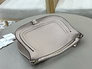Okify Chloe Marcie Shoulder Bag Gray Soft Leather 37x25x9.5cm - 3