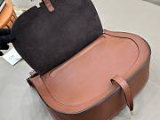 Okify Chloe Marcie Shoulder Bag Brown Caramel Soft Leather 37x25x9.5cm - 5