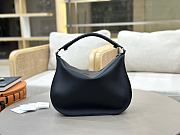 Okify Chloe Marcie Shoulder Bag Black Soft Leather 37x25x9.5cm - 4
