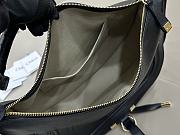 Okify Chloe Marcie Shoulder Bag Black Soft Leather 37x25x9.5cm - 2
