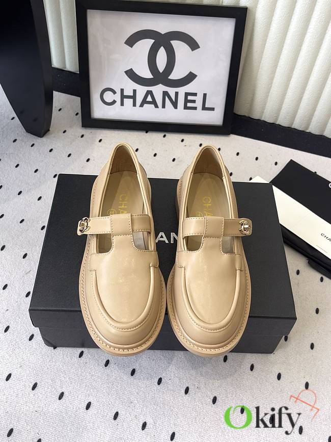 Okify CC Beige Women Loafers - 1