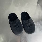 Okify Balenciaga Chateau Black Slippers - 3
