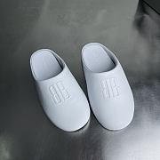Okify Balenciaga Chateau Light Blue Slippers - 3