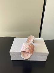 Okify Dior Pink Mid-heel Sandals - 2