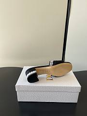 Okify Dior Black Mid-heel Sandals - 5