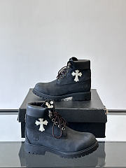 Okify Chrome Hearts x Timberland Black Men Boots  - 2