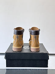 Okify Chrome Hearts x Timberland Brown Men Boots  - 4
