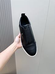 Okify Christian Louboutin Black Low Top Men Sneakers - 2