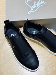 Okify Christian Louboutin Black Low Top Men Sneakers - 5