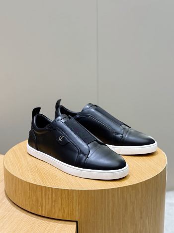 Okify Christian Louboutin Black Low Top Men Sneakers