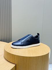 Okify Christian Louboutin Dark Blue Low Top Men Sneakers - 6
