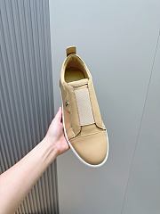 Okify Christian Louboutin Beige Low Top Men Sneakers - 6