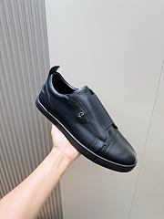 Okify Christian Louboutin Full Black Low Top Men Sneakers - 3